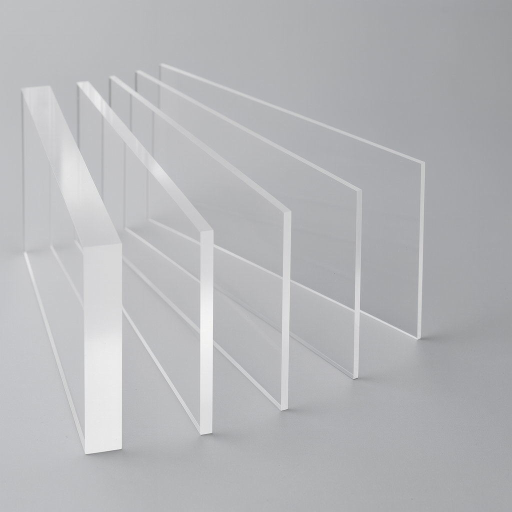 Transparente Acrylglasplatten / Blöcke (PMMA)