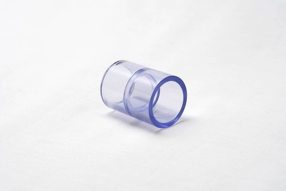 Transparente Muffe/Verlängerung UPVC DN16 für Rohr 32mm