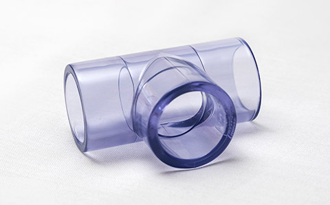 PVC-U T-Stücke, Transparent